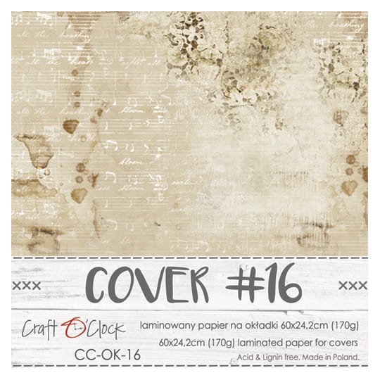 Couverture album scrapbooking Craft O Clock 16  60x24cm