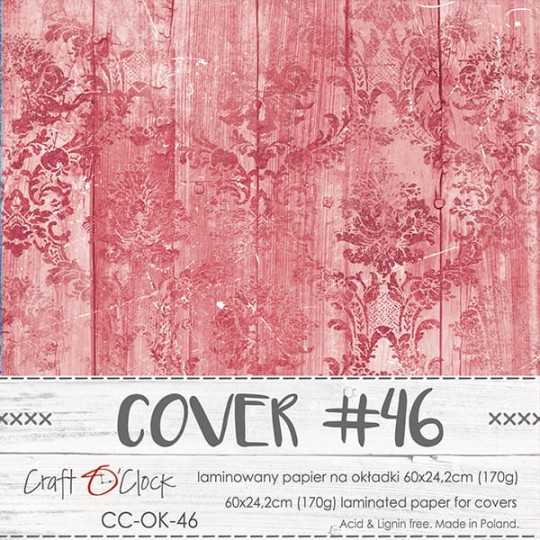 Couverture album scrapbooking Craft O Clock 46  60x24cm