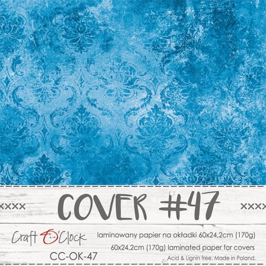 Couverture album scrapbooking Craft O Clock 47  60x24cm