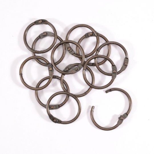 Anneaux reliure Cuivre 25mm x12