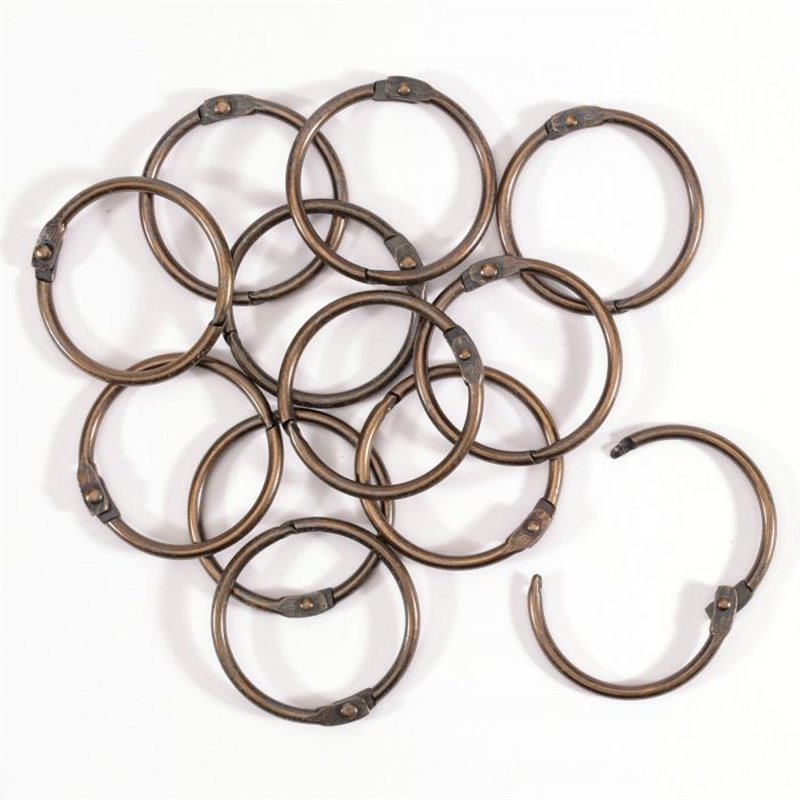 Anneaux De Reliure Métalliques - Lot De 120 | 15/20/25/32mm | Pour Cahiers, Scrapbooking & DIY