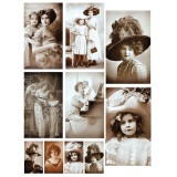 Cartes scrapbooking Craft O Clock Photos vintage I 15x15