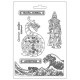 Moule Sir Vagabond in Japan dragon Stamperia A4