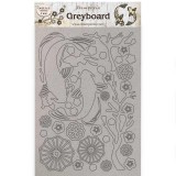 Chipboard carton Stamperia Sir Vagabond in Japan poisson A4