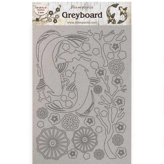 Chipboard carton Sir Vagabond in Japan poisson  Stamperia A4