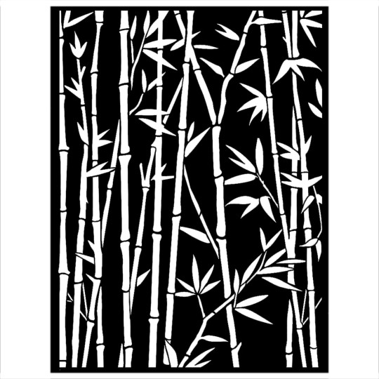 Pochoir décoratif Sir Vagabond in Japan bamboo 15x20cm Stamperia