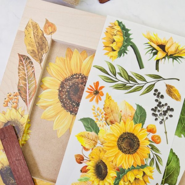 Transfert pelliculable Redesign Sunflower Afternoon15x30cm