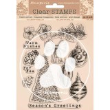 Tampon clear  Romantic Christmas 14x18cm Stamperia 9.5x10.5
