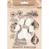 Tampon clear Romantic Christmas 14x18cm Stamperia 9.5x10.5