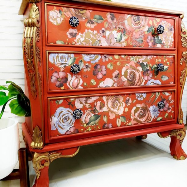 Transfert pelliculable Redesign Rose & Rouge avec dorure