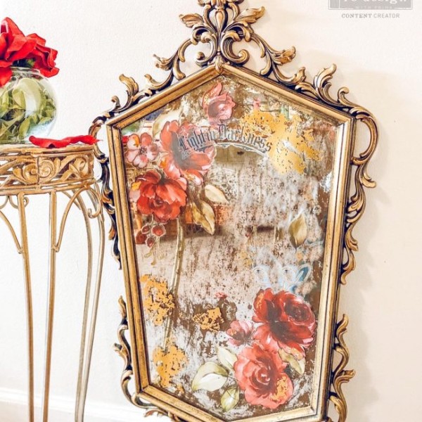 Transfert pelliculable Redesign Rose & Rouge avec dorure