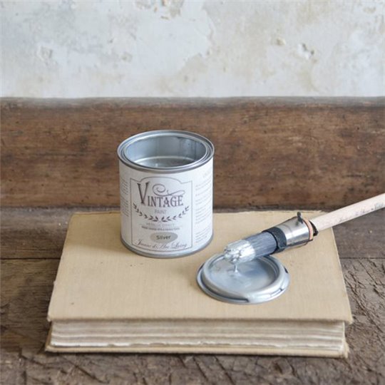 Peinture Vintage Paint métallique argent 200ml