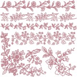 Tampon Redesign Decor Stamps Bold Branches 30,5x30,5cm - 7 pièces