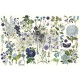 Papier de Murier Mulberry Decoupage Decor Tissue Paper Blue Meadows Redesign 48x76cm