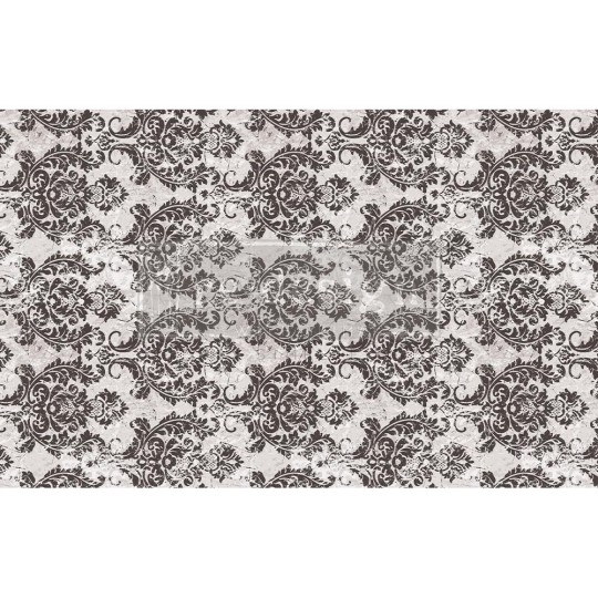 Papier de Murier Mulberry Decoupage Decor Tissue Paper Evening Damask Redesign 48x76cm