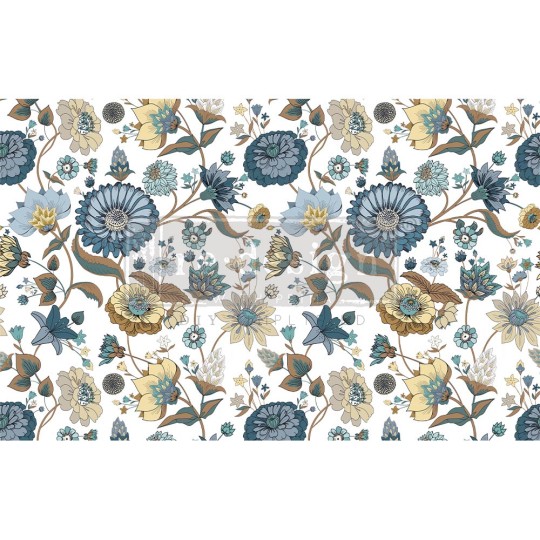 Papier de Murier Mulberry Decoupage Decor Tissue Paper Garden Waltz Redesign 48x76cm