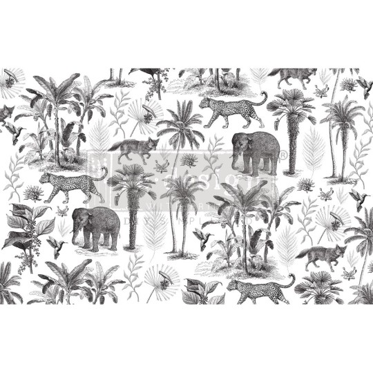 Papier de Murier Mulberry Decoupage Decor Tissue Paper Wild Savanna Redesign 48x76cm