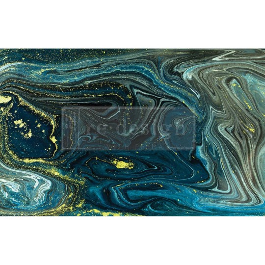 Papier de Murier Mulberry Decoupage Decor Tissue Paper Nocturnal Marble Redesign 48x76cm