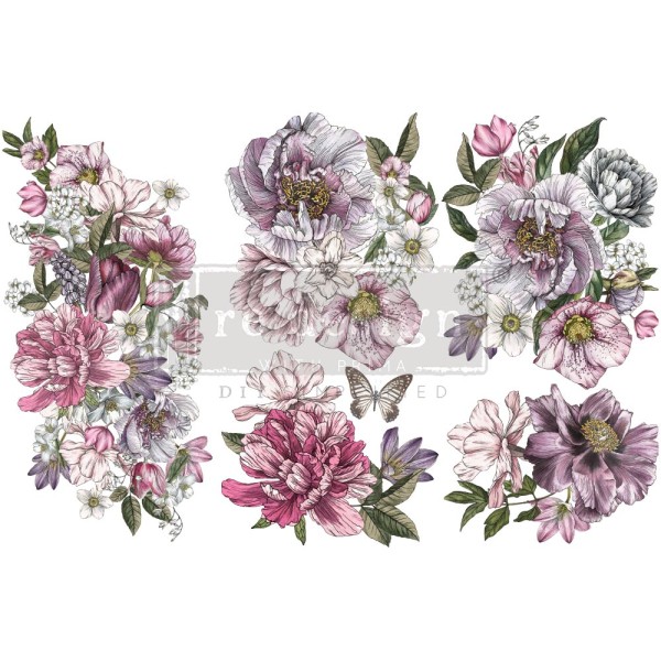 Transfert pelliculable Redesign Dreamy Florals 15x30cm