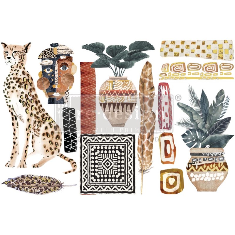 Transfert pelliculable Redesign Tribal Essence 15x30cm