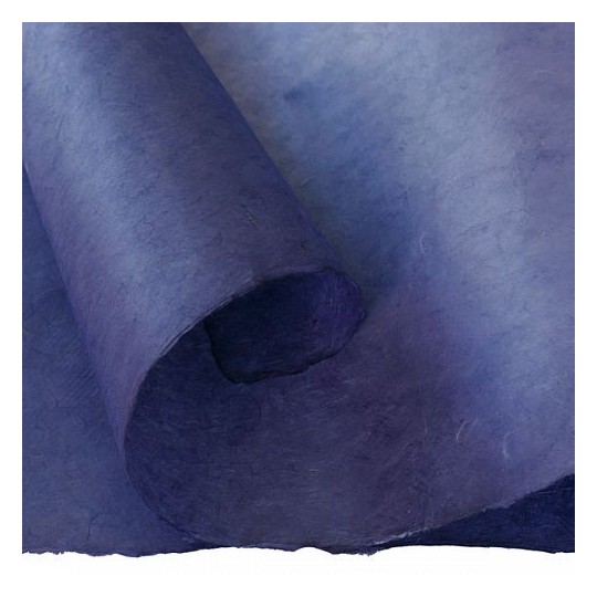 Papier népalais lokta lamaLi bleu violet