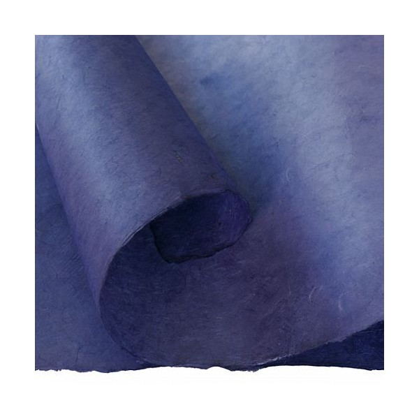 Papier népalais lokta lamaLi bleu violet