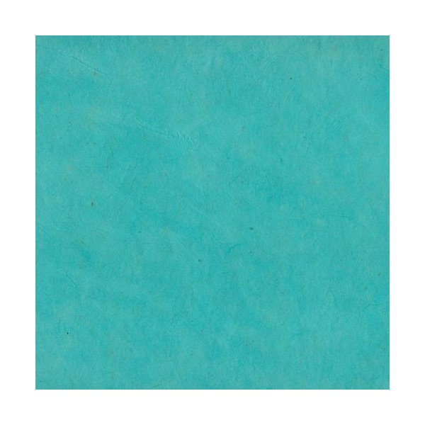 Papier népalais lokta lamaLi bleu turquoise céleste