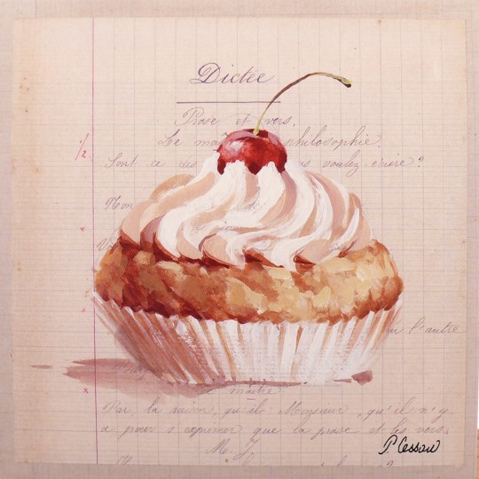 Carte d'art Pascal Cessou baba au rhum