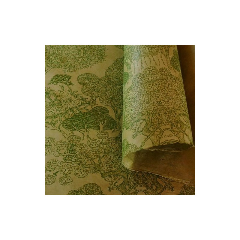 Papier népalais lokta Kongpo lamaLi vert sauge