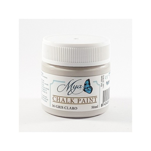 Peinture à la craie Mya gris clair 50ml 36