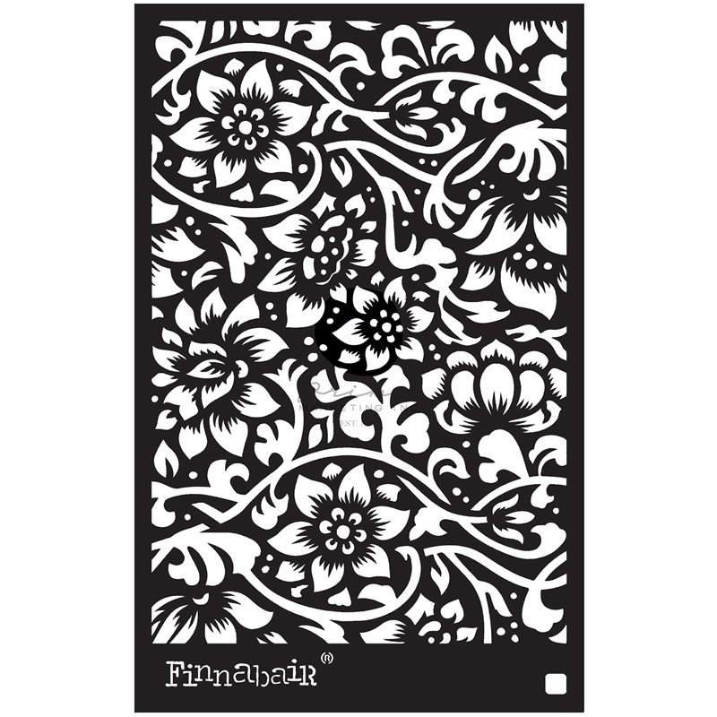 Pochoir décoratif Finnabair Bindweed Wallpaper 15X22cm 0.8mm