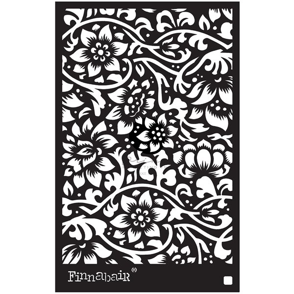 Pochoir décoratif Finnabair Bindweed Wallpaper 15X22cm 0.8mm
