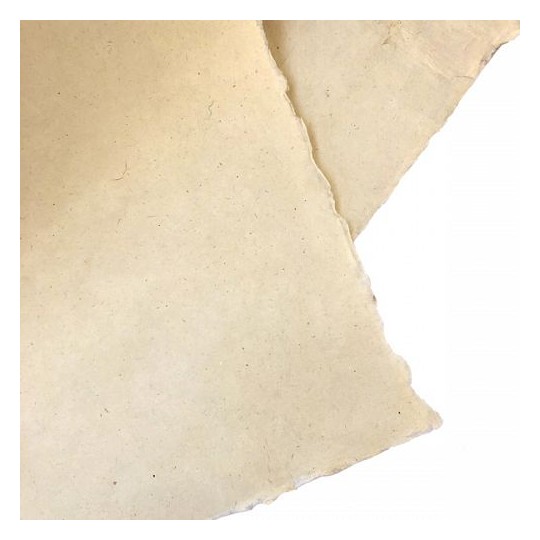 Papier indien Lamali Chanvre Moyen Blanc ivoire