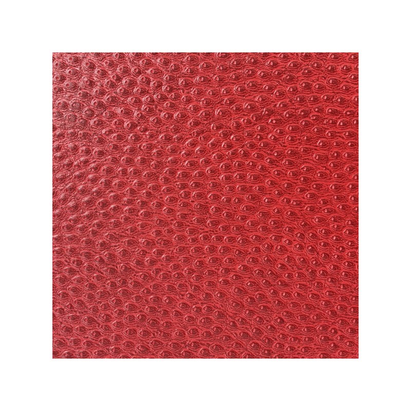 Papier simili cuir reptile Cerise en relief 50x70cm