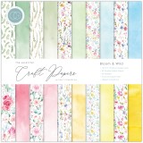 Papier scrapbooking Craft Consortium Bloom & Wild 30fe 30x30 assortiment