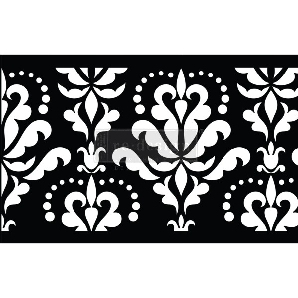 Pochoir adhésif en rouleau Redesign Damask Flourish 18cmx4,5m