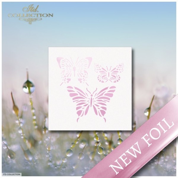 Foil Transfert nacré pour scrapbooking rose tendre x5