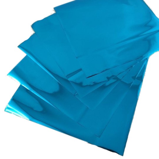 Foil Transfert métallisé pour scrapbooking Turquoise x5