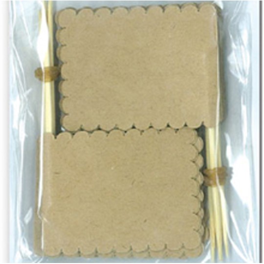 Embellissements drapeau en papier kraft Embellissements drapeau en papier kraft