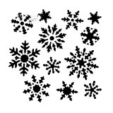 Pochoir plastique étoiles de noel