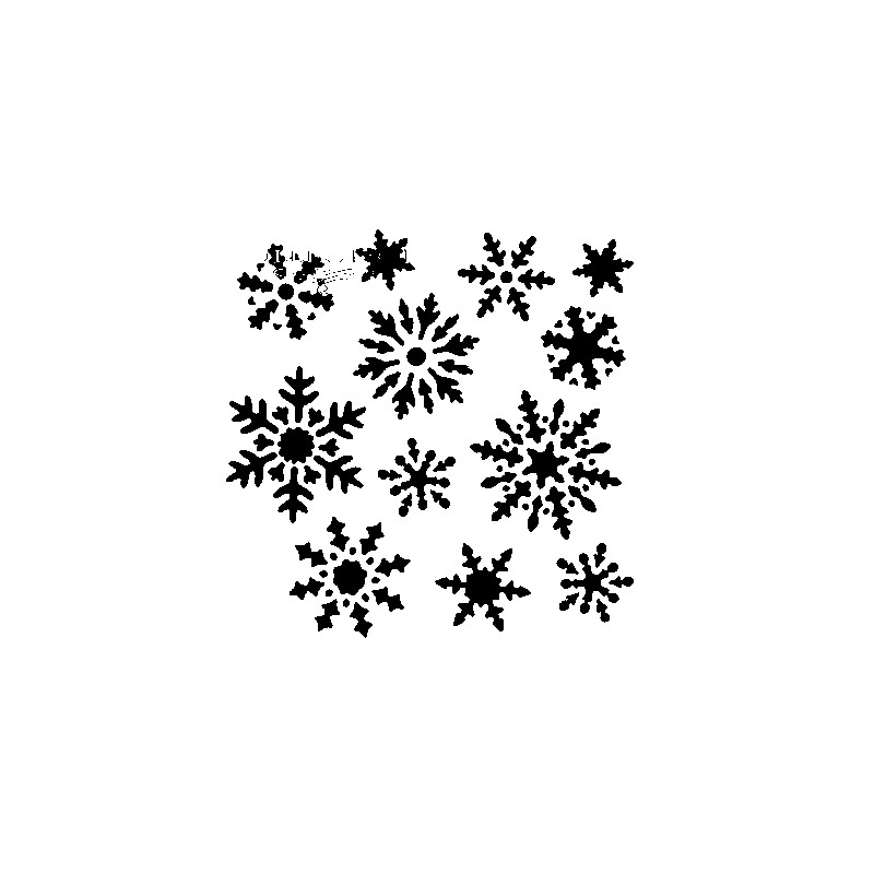 Pochoir plastique étoiles de noel