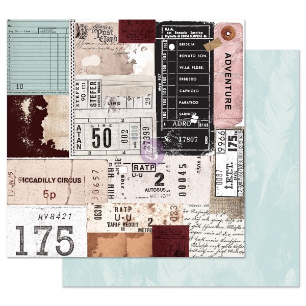 Papier Scrapbooking Midnight Garden 30x30cm assortiment avec couleurs métalliques