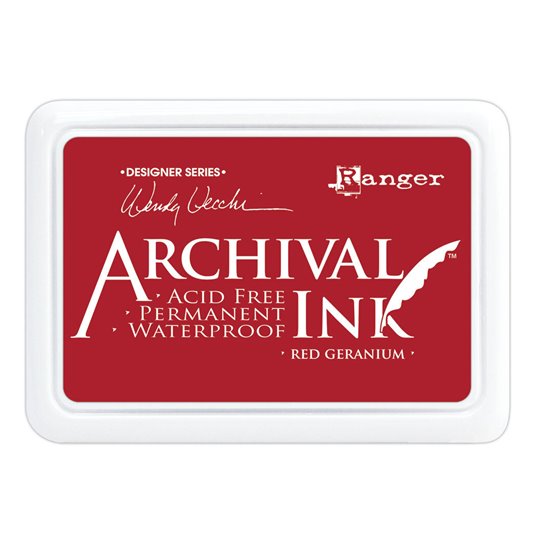 Encre Archival Ranger rouge Red geranium