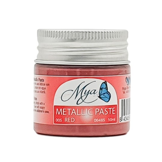 Pate métallique Mya 005 rouge 50ml