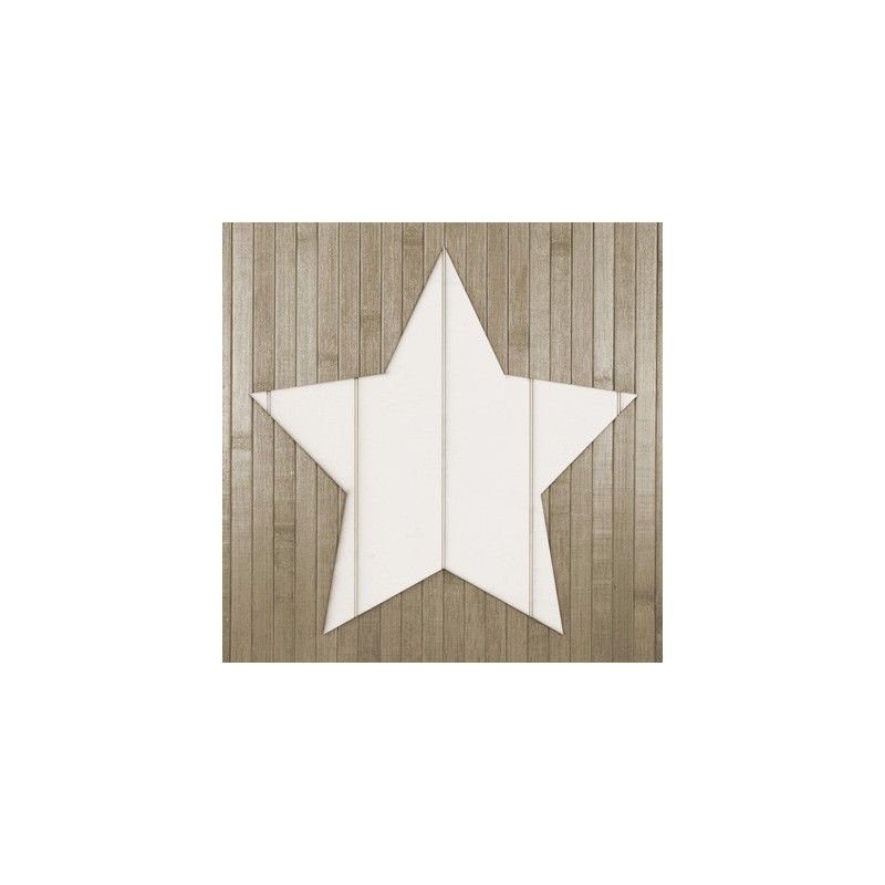 Support en bois à décorer Etoile 30x30