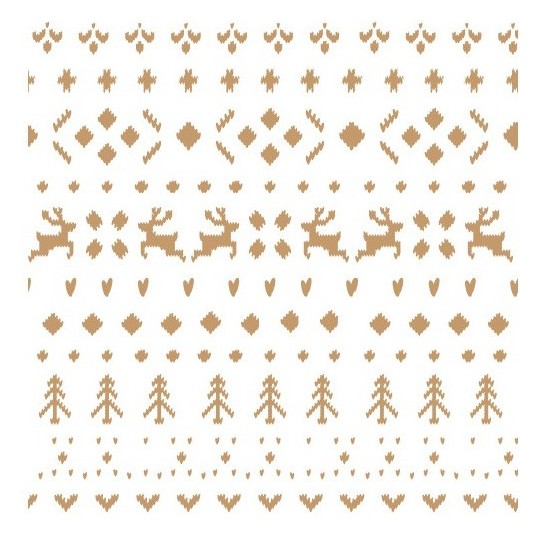 Pochoir décoratif Mya Noël fond 20 x 20 cm - 17 x 17 cm