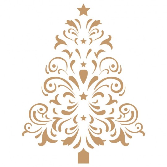 Pochoir décoratif Mya Noël sapin 20 x 20 cm - 17 x 17 cm