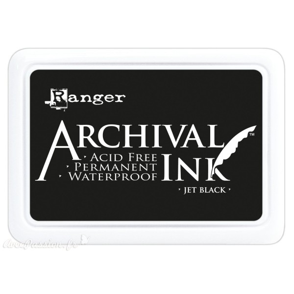 Tampon encreur Archival Ink Ranger jet black