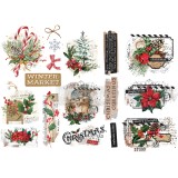 Transfert pelliculable Redesign Etiquettes de Noël 15x30cm