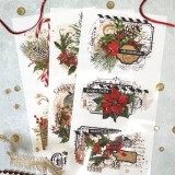 Transfert pelliculable Redesign Etiquettes de Noël 15x30cm